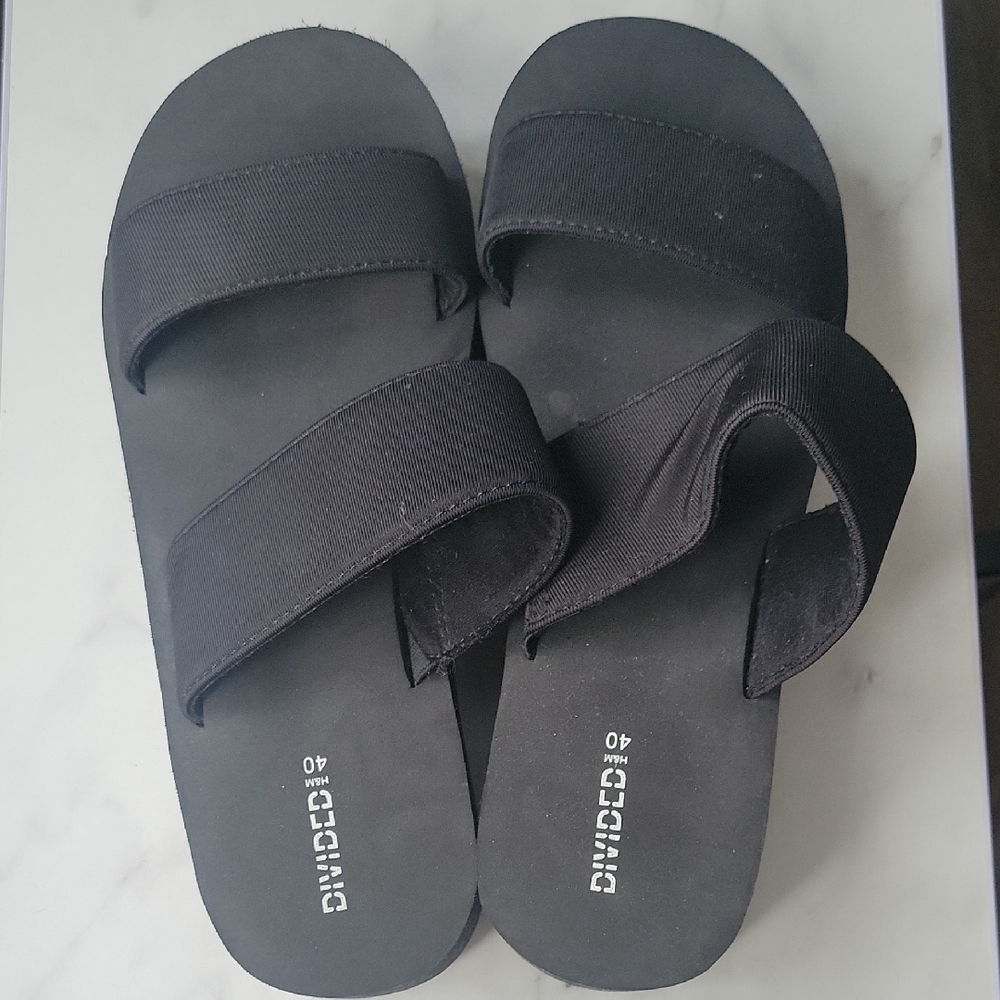 H&M Black Platform Sandals